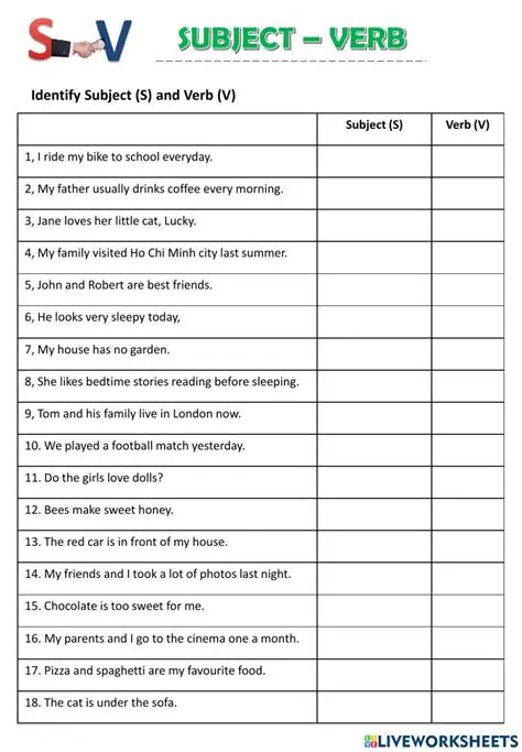 Identify the subject and verb