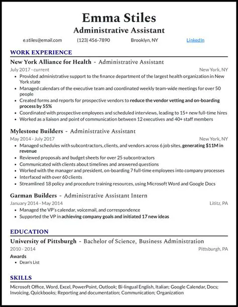 Crafting an Impressive iExecutive Administrative Assistant Resume: A Comprehensive Guide
