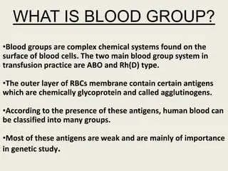 Importance of Blood Groups