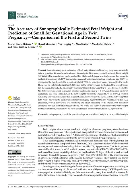 Importance of Estimated Fetal Weight