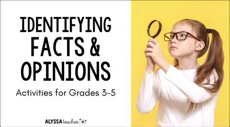 Importance of Identifying Facts and Opinions