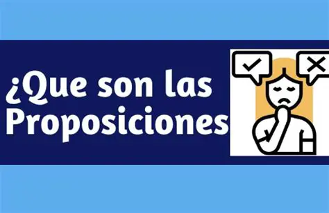 Importancia de las proposiciones