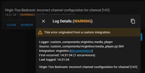 Incorrect Channel Configuration