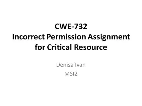 Incorrect Permission Assignment for Critical Resource