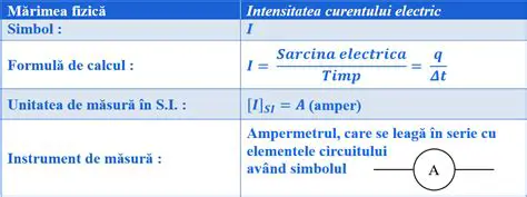 Intensitatea Curentului Electric