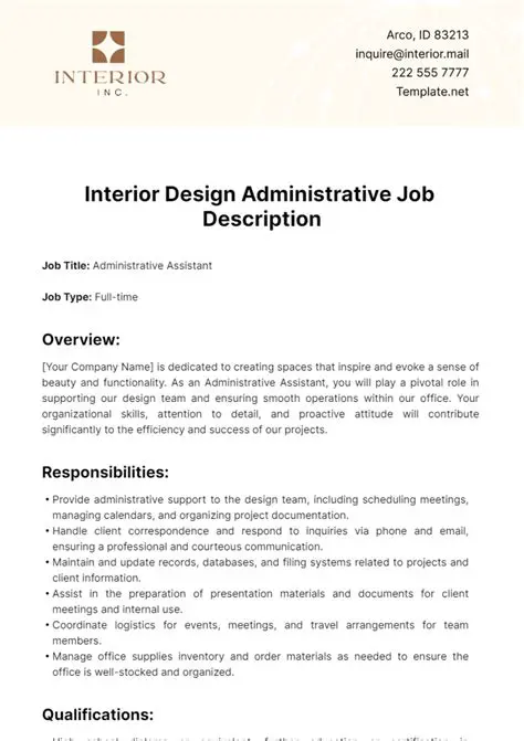 Interior Design Administrative Assistant Jobs: Your Gateway to a Creative Career