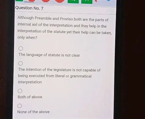 Interpretation of the Statute