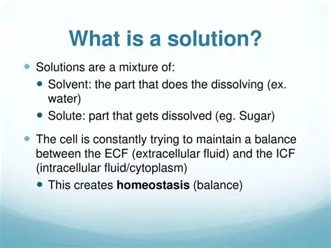 Intracellular Aqueous Solutions