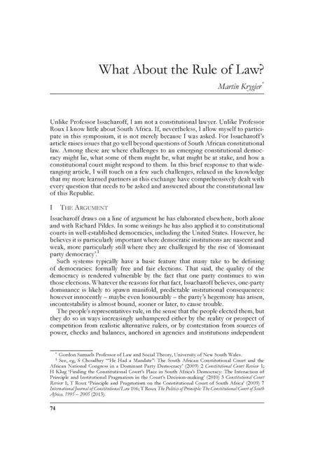 Introduction to the Rule of Law and Tax Justice