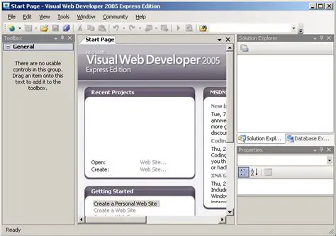 Introduction to Visual Web Developer