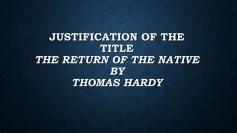 Justification of the Title