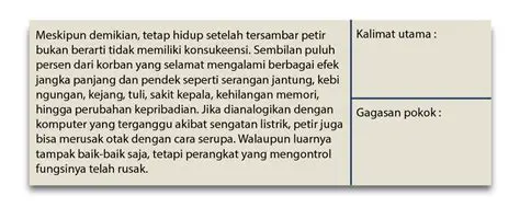 Kalimat Utama Paragraf Tersebut Adalah