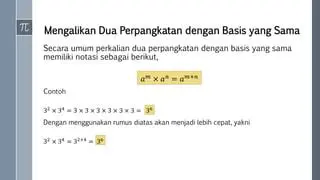Kedua pangkat harus memiliki basis yang sama