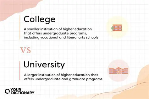 Key differences between FET colleges and universities