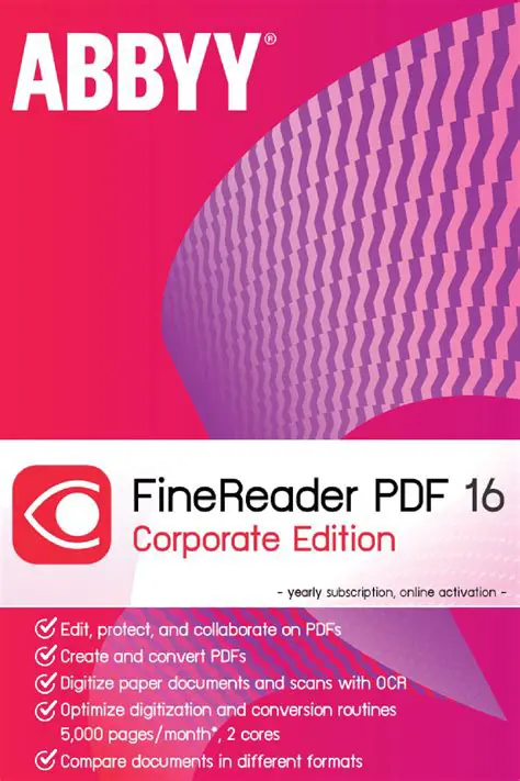 Key Features of ABBYY FineReader Corporate Edition