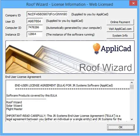 Key Features of AppliCad Roof Wizard