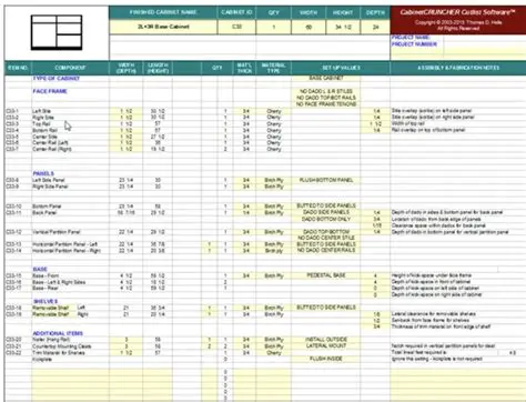Key Features of CabinetCRUNCHER