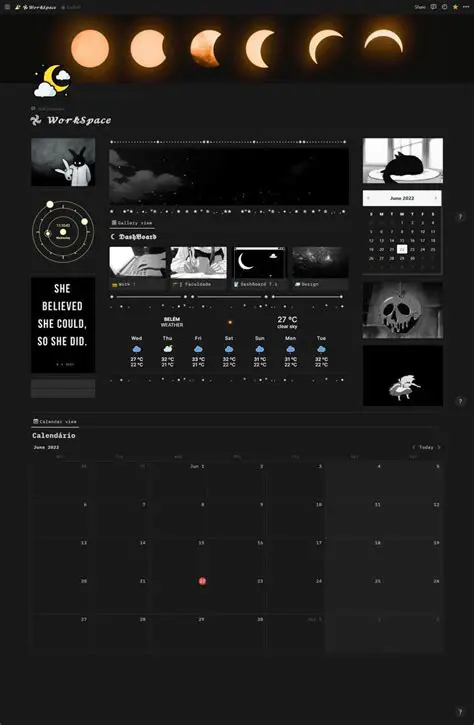 Key Features of Dark Calendar