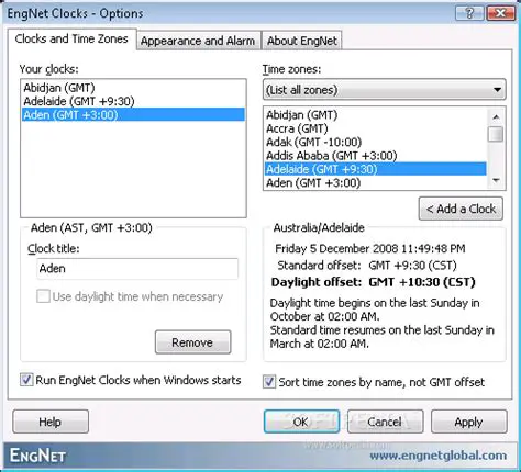 Key Features of EngNet Clocks