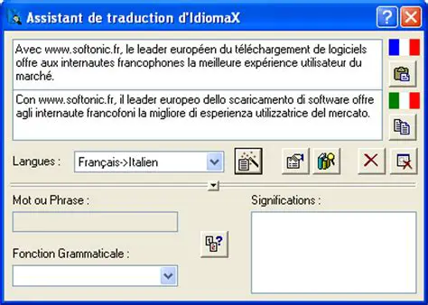 Key Features of IdiomaX Translation Assistant