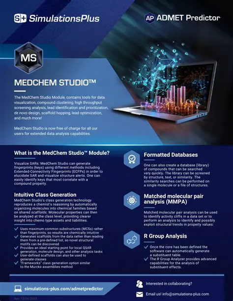 Key Features of MedChem Studio