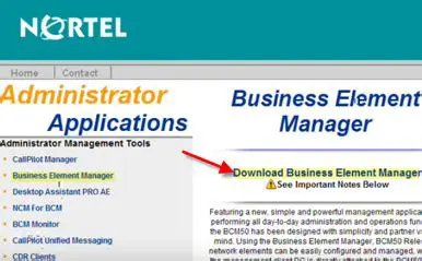 Key Features of Nortel Business Element Manager