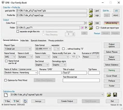 Key Features of OFB Our Family Book
