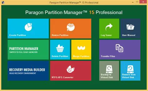 Key Features of Paragon Partition Manager 14 Professional