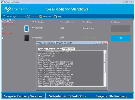 Key Features of SeaTools for Windows