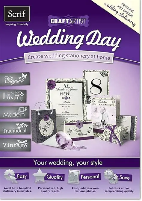 Key Features of Serif CraftArtist Wedding Day Collection