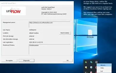 Key Features of uniFLOW Client