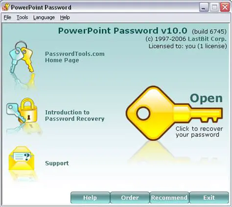 Limitations of LastBit PowerPoint Password