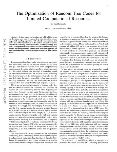 Limited computational resources