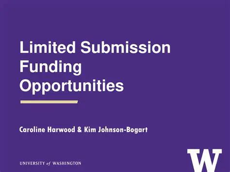 Limited funding opportunities