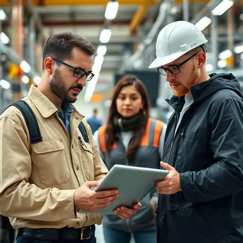 Los operarios de la zona industrial de la ciudad