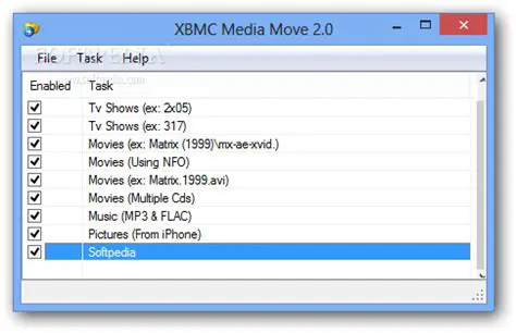 Main Features of XBMC Media Move