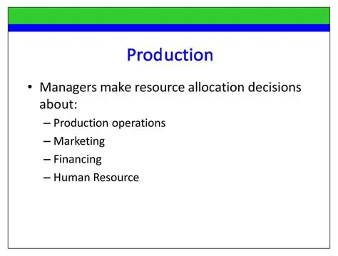 Make Resource Allocation Decisions