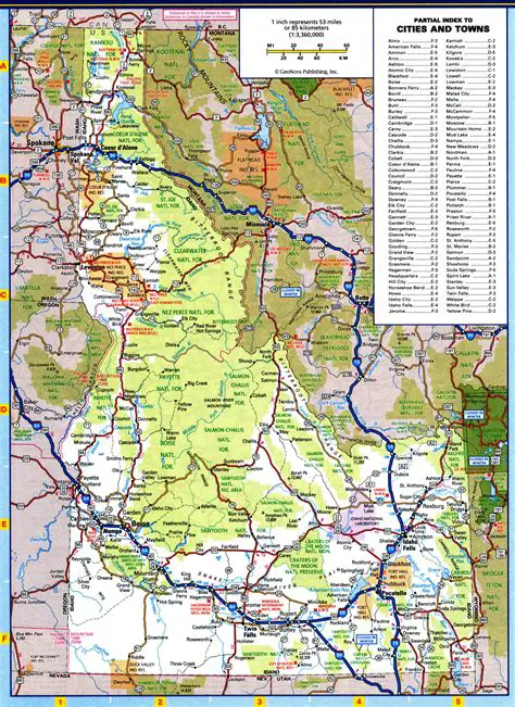 Explore Southern Idaho's Aquatic Gems: A Detailed Map of Southern Idaho Lakes