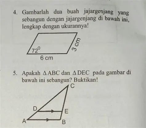 Membuktikan Jajargenjang Sebangun