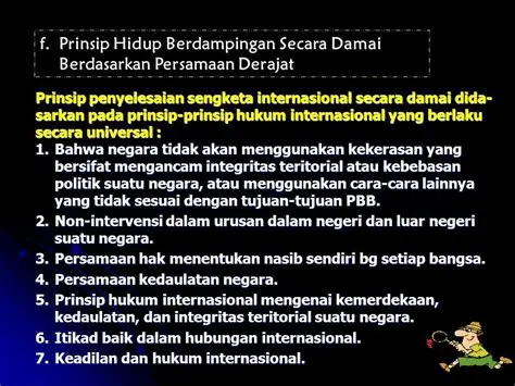 Menggunakan cara yang damai