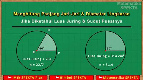Menghitung Sudut Pusat Terkecil dari Juring Lingkaran