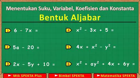 Mengidentifikasi Variabel Konstanta Biofasin dan Jumlah Suku dari Bentuk Aljabar