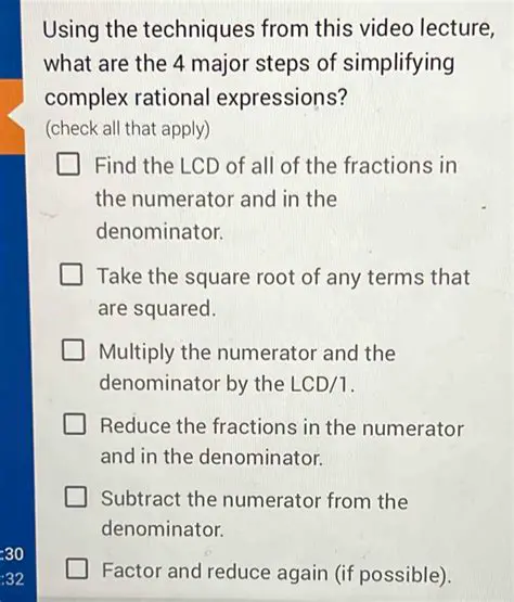 Multiply the numerator and denominator by the LCD