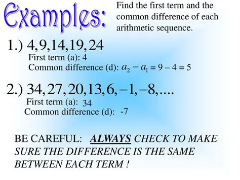 Not identifying the first term and the last term correctly