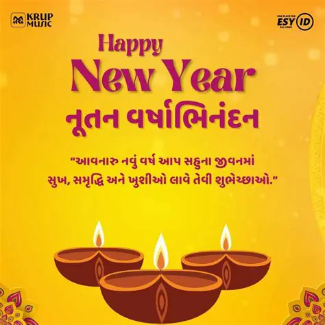 નૂતન વર્ષાભિનંદન: ગુજરાતી નવા વર્ષની ઉજવણી અને શુભકામનાઓ