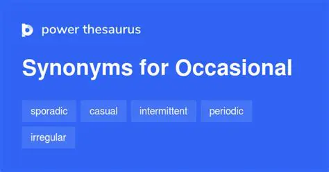 Occasional Synonyms: Unlocking Nuance and Elevating Your Language