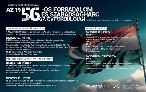 Október 23 programok: Ünnepeljük a Szabadság Napját országszerte!