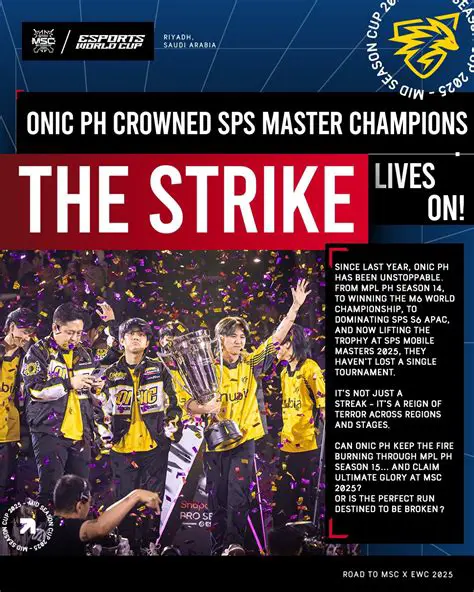 Onic Esports: The Unrivaled Reign of the Undefeated Champions