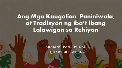 Pagkilala sa mga tradisyon