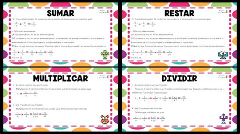 Pasos para resolver fracciones